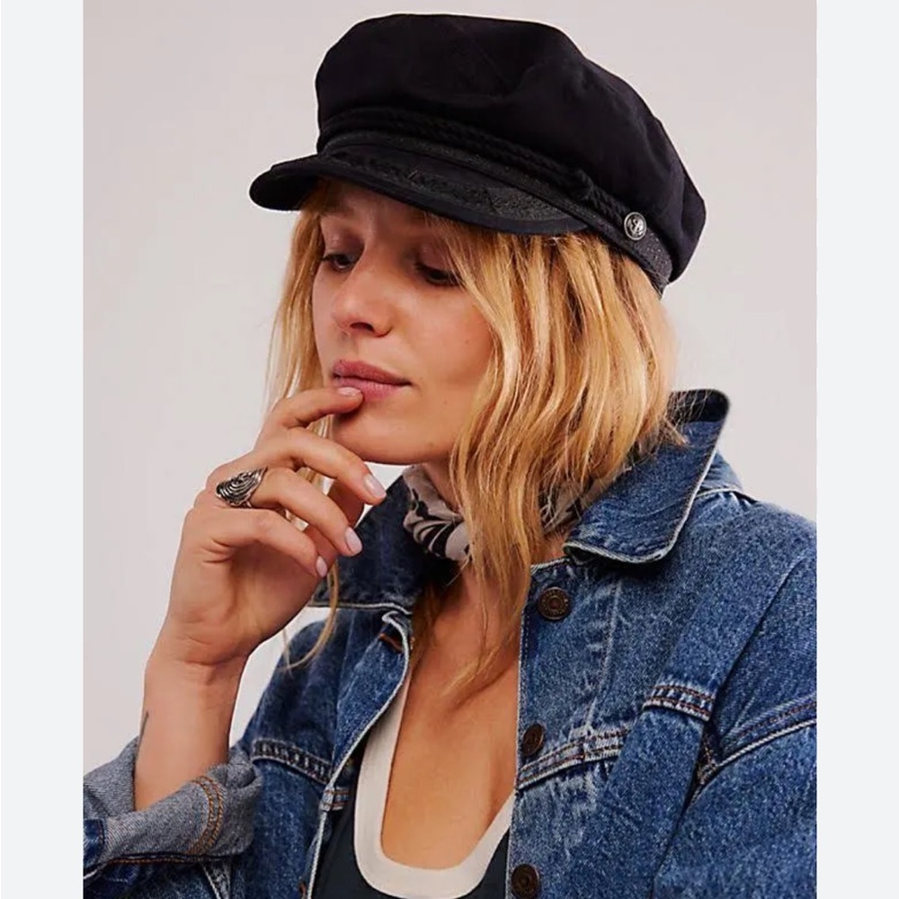 1507. Free People Mossant: Yacht Club Marine Lieutenant Hat - Picture 2 of 10